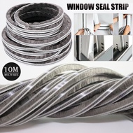 Aluminum Alloy Door & Window Sealing Strip Hairy Seal Brush Pile Door Window Sliding Weather Strip D