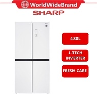 Sharp Multi Door Refrigerator SJF489GW 421 Litre Capacity J-Tech Inverter SJF489GW Peti Ais