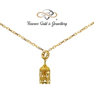 916 Gold Cage With Pendant Rose Pendant | Forever Gold & Jewellery