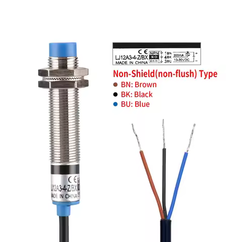 LJ12A3-4-Z 4MM Sensing Distance M12 Inductive Proximity Sensor Switch 200mA DC6~36V/AC110-220V Water
