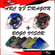 ARC YF DRAGON HELMET + BOGO VISOR ARC Helmet Motorcycle Helmet