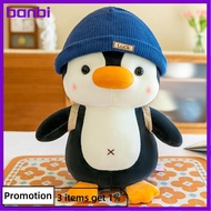 banbi 1 Piece Wearing Hat Penguin Comfort Sleep Companion Throw Pillow 23cm Backpack Little Penguin 