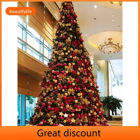 A503 Large Christmas tree set frame tree luminous outdoor 6 meters 8 meters Christmas tree decoratio