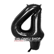 Balon Angka Jumbo Hitam 100 Cm / Balon Angka Jumbo 100cm