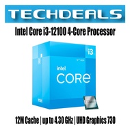 Intel Core i3-12100 4-Core Processor | 12M Cache | up to 4.30 GHz | UHD Graphics 730