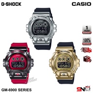 Casio G-Shock GM-6900 GM-6900B GM-6900G Stainless Steel Bezel Resin Band Men Sport Watch Jam Tangan 