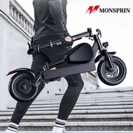 MONSPRIN สกู๊ตเตอร์ไฟฟ้า 11 นิ้ว off-road ดูดซับแรงกระแทกรถยนต์แบตเตอรี่ขนาดเล็ก 48v 500/1000W 55km/h อลูมิเนียมอัลลอยด์สกู๊ตเตอร์ไฟฟ้าขับรถจักรยานไฟฟ้าพิเศษ  รับ200kg สกูดเตอร์ สกุตเตอไฟฟ้า e-scooter รถไฟฟ้า SEALUP