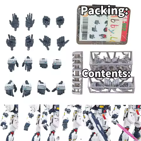 for MG 1/100 RX-93 Nu V ver ka Anubis RESIN 8PCs Fisted Beam Rifle Trigger Gripping Jedi Hilts Hands