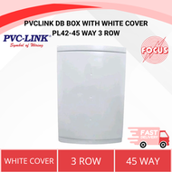 PVCLINK DB BOX WITH WHITE COVER PL42-45 WAY 3 ROW