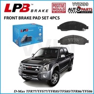 Isuzu DMax RA/RC 2005-2012 Front Brake LPB Premium Semi Metellic