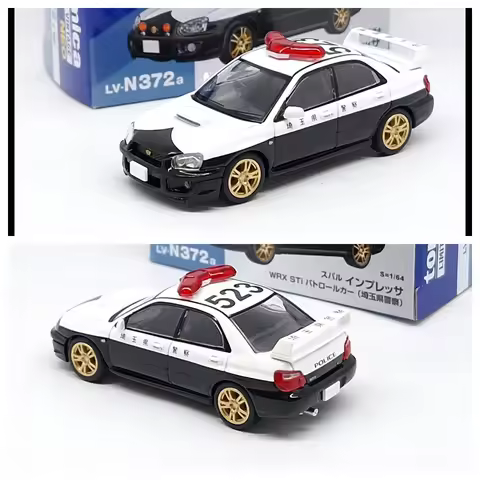 Limited Vintage NEO LV-N372a Impreza WRX STi Police Car TOMYTEC JDM Diecast Model Car Collection Lim