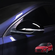 For Hyundai I30/I30 N 2017-2025 Car Tuning Black Car Rearview Mirror Decoration Cover Trim Exterior 