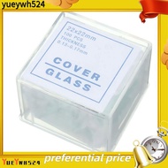 [yueywh524]100pcs Transparent Slides Coverslips Coverslides 22x22mm For Microscope