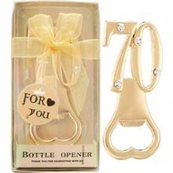 Set Of 12 Creative Bottle Openers For 70th Birthday Party Favors Or 70th Wedding Anniversary Party G