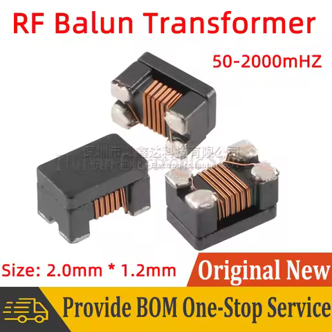 10pcs SMD 0805 SMT RF Signal Balun Transformer Frequency 50MHz-2000MHz 1:1 Balanced Transformer BW21