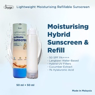 HYGR Lightweight Moisturising Hybrid Refillable Sunscreen