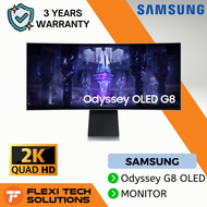 Flexi TECH Samsung 34 "Odyssey G8 OLED GAMING จอภาพโค้ง3440x1440 0.1MS 175Hz uwqhd