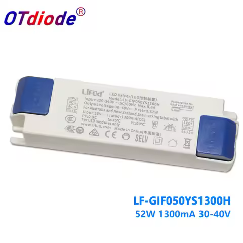 Lifud LED Driver 52W 1300mA DC 30-40V AC220-240V LF-GIF050YS1300H Transformer LED Driver Panel LED L