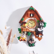 Decorative Cuckoo Bird Wall Clock Hourly Timekeeping Living Room Clock Voice Control Children Clock 