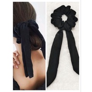 Long ribbon scrunchie hair tie