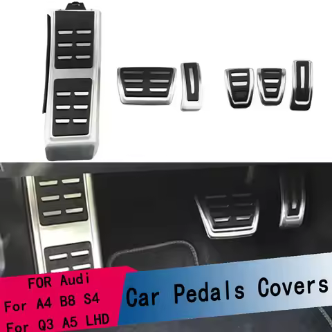 Car Pedal Cover for Audi A4 B8 S4 RS4 Q3 A5 S5 RS5 8T Q5 8R SQ5 A6 C7 A7 S7 S6 4G A8 S8 A8L 4H LHD N