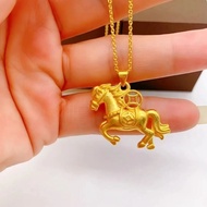 ] New Style Zodiac Lucky Fortune uu30 Horse Transfer Vietnam Electroplating Gold Year of the Horse P