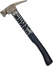 Boss Hammer 22 oz. Premium 4340 American Steel Rip Claw Hammer - Shock-Absorbing Poly-Fiberglass Han