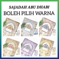 Sejadah Tipis Travel Wanita Cantik Ukuran 60x105cm Motif Abu Dhabi