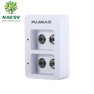 NAESV 9V Battery Charger With LED Indicators Smart Fast Battery Lithium Battery Charger Charger Adap