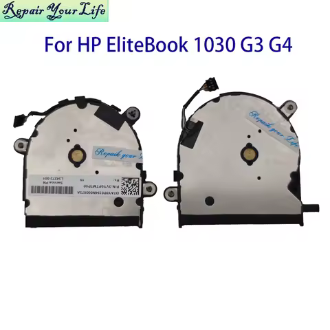 Laptop CPU GPU Fan Cooler For HP EliteBook X360 1030 G3 G4 HSN-Q10C Notebook Cooling Fans ND55C02-17