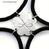 Four-leaf Clover Magnetic Best Friendship Bracelets For 4pcs Women Men Magnet Heart Best Friend Fore