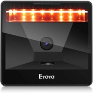 Eyoyo Big Desktop Barcode Scanner, Omnidirectional Hands-Free Wired USB Barcode Reader, 1D QR 2D
