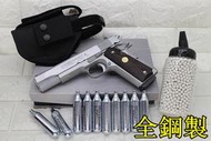 鋼製 INOKATSU COLT M1911 手槍 CO2槍 銀 優惠組D 井勝 1911 柯特 MEU 45手槍