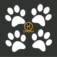 VINYL CAT FOOT CUTTING STICKER CAT FOOT STICKER