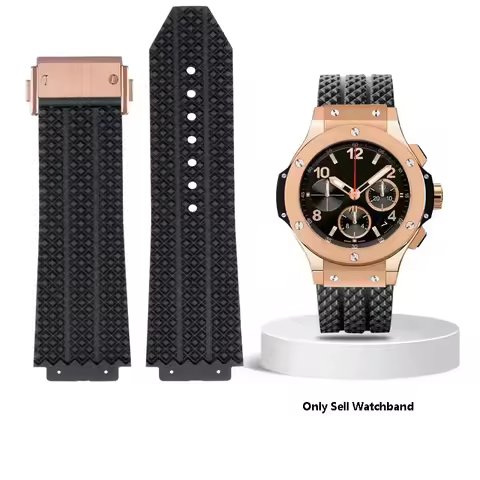 Watchband for HUBLOT BIG BANG Silicone 25*19mm Waterproof and sweatproof Watch Strap high quality Ru