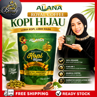 ALANA Kopi Hijau 15 Sachets | 100% Original HQ | Organic Green Royal Coffee | Chia Seed Habbatus Sau