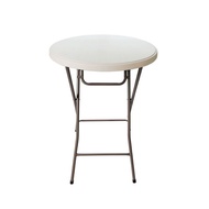 Fold Small Round Table Outdoor Small Bar Direct Supply Portable Plastic HDPE Folding Table Outdoor F
