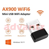 USB Wifi 6 Bluetooth 5.3 Dual Band Wireless AX AC 2.4Ghz 5Ghz Combo Adapter 2 in 1