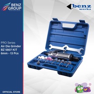 GERINDA ANGIN 6 MM SET 13 PCS / PNEUMATIC AIR DIE GRINDER BENZ WERKZ