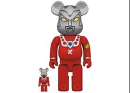 Bearbrick ultraman leo 400% 100% set 鹹蛋超人