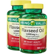Flaxseed oil 1000mg. – 100 softgels, cold-pressed organic flaxseed oil, omega 3-6-9 supplement, subs