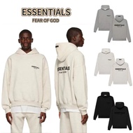 Essentials SS22 Hoodie Fear of God Oversized Velvet Logo Hoodie Oversized Hoodie Lelaki