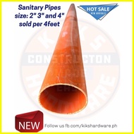 ◎ ♙ ☍ Pvc Pipe Orange 4 feet