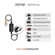 70mai Hardware Kit Hardwire Fuse Kit Car Dash Cam Micro Usb（Up02） A800S（2024） ，A500S（2024），A400，A200