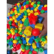 Large beading MS30 with string - preschool toy
