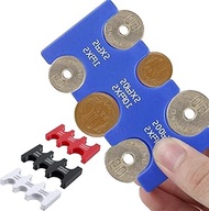 4pcs Yen Coin Holder Portable Japanese Yen Coin Holder Yen Coin Case with 6 Compartments Space-Savin