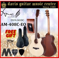 Enya Amari Electric Acoustic Guitar AM-408C-EQ with FREE Bag (2 Days Delivery)