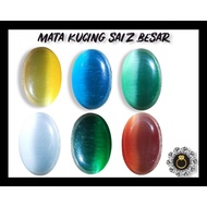 BATU MATA KUCING SAIZ 50 SEN / SESUAI BUAT LOKET DAN CINCIN