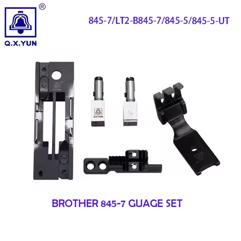 Brother 845-7 Guage Set, 845-7/LT2 B845-7 845-5 Industrial Overlock Sewing Machine Needle Plate Pres