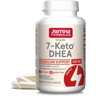Jarrow Formulas 7-Keto DHEA 100 mg - Up to 90 Servings (Veggie Caps) Dietary Supplement - Carbohydra